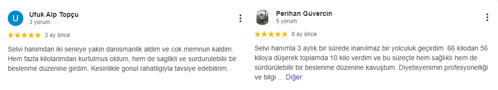 Uzman Diyetisyen Selvi Akman